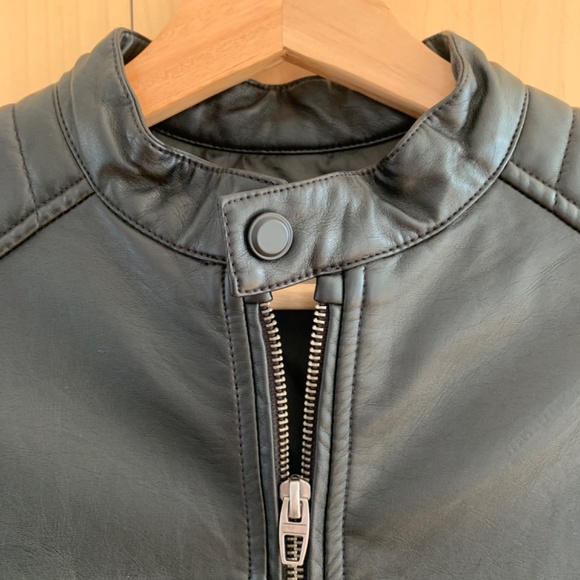 ZARA Boys Faux Leather Jacket Size 11-12 - Picture 4 of 9